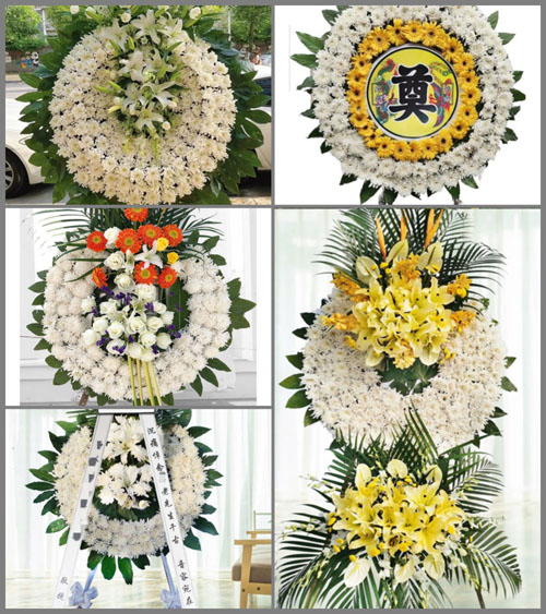 山西长治襄垣县虒亭镇小河村花圈速递